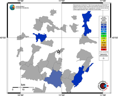Mappa EMS - territori comuni