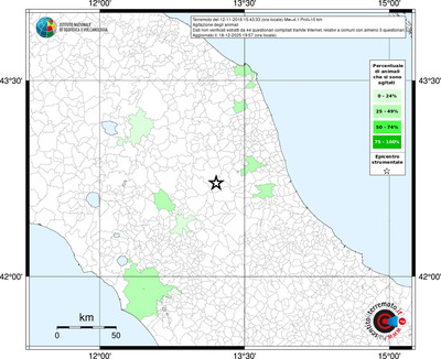 Mappa territorio comunale con almeno 3 questionari