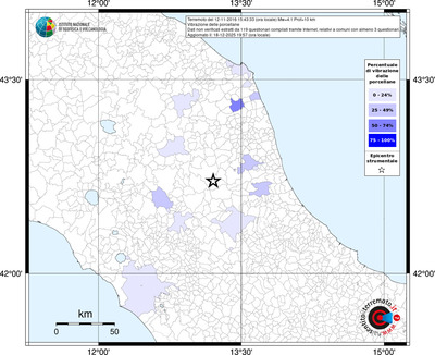 Mappa territorio comunale con almeno 3 questionari