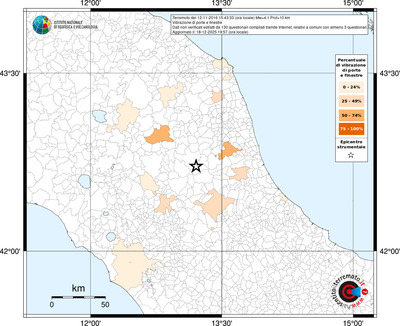 Mappa territorio comunale con almeno 3 questionari