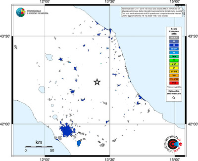 Mappa EMS - territori località