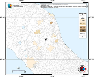 Mappa territorio comunale con almeno 3 questionari