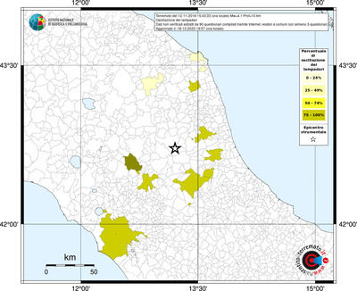 Mappa territorio comunale con almeno 3 questionari