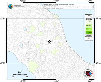Mappa territorio comunale con almeno 3 questionari