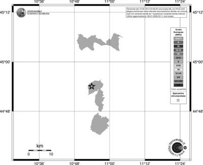 Mappa EMS - territori comuni