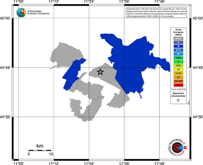 Mappa EMS - territori comuni