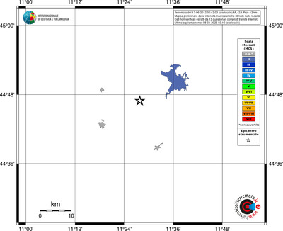 Mappa MCS - territori località