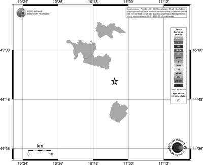 Mappa EMS - territori comuni