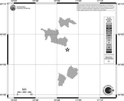 Mappa EMS - territori comuni