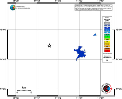 Mappa EMS - territori località