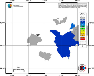 Mappa EMS - territori comuni