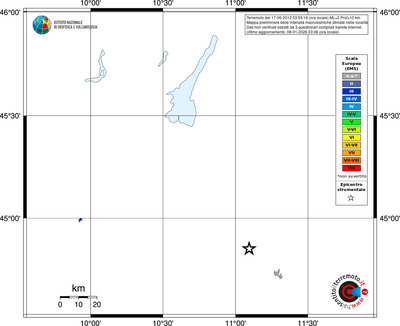 Mappa EMS - territori località