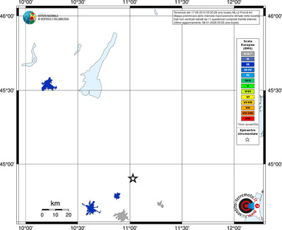 Mappa EMS - territori località