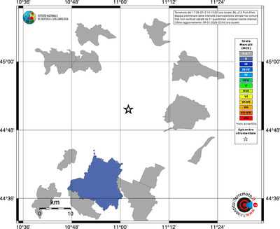 Mappa MCS - territori comuni