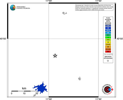 Mappa EMS - territori località