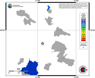 Mappa EMS - territori comuni