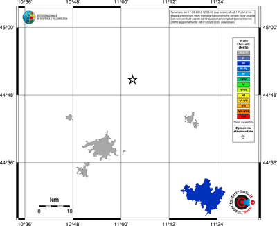 Mappa MCS - territori località