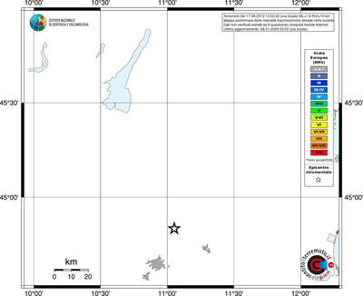 Mappa EMS - territori località