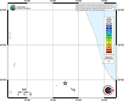 Mappa EMS - territori località