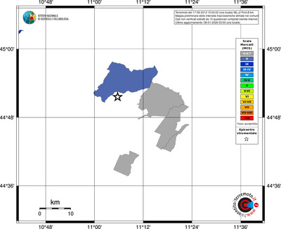 Mappa MCS - territori comuni