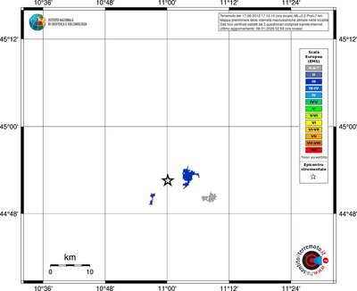 Mappa EMS - territori località