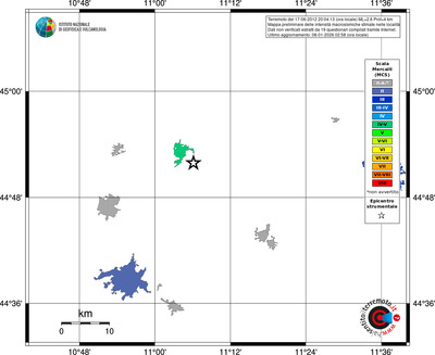 Mappa MCS - territori località