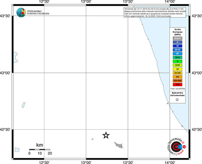Mappa EMS - territori località