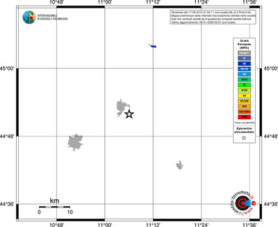 Mappa EMS - territori località