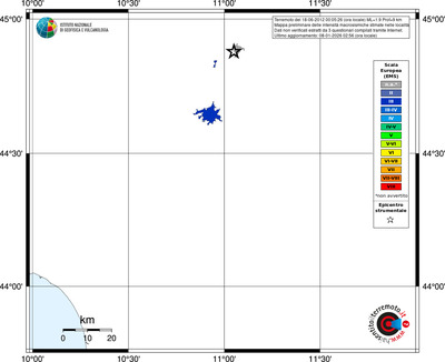 Mappa EMS - territori località