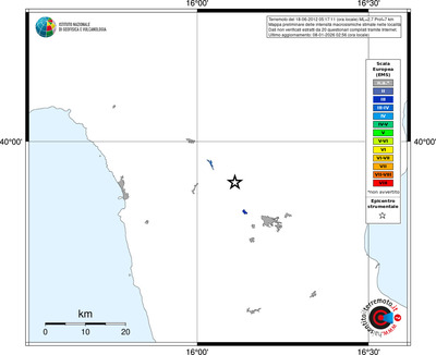 Mappa EMS - territori località