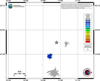 Mappa MCS - territori località