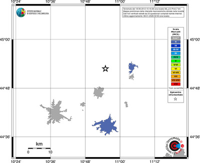 Mappa MCS - territori località