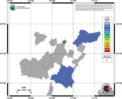 Mappa MCS - territori comuni