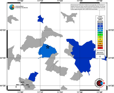 Mappa EMS - territori comuni