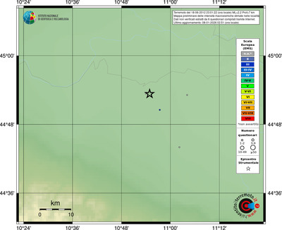 Mappa EMS - località