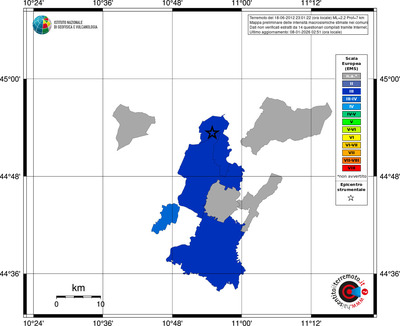 Mappa EMS - territori comuni