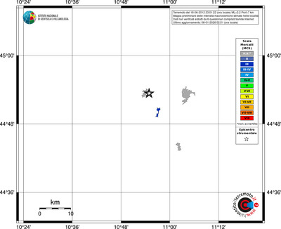 Mappa MCS - territori località