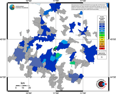 Mappa EMS - territori comuni