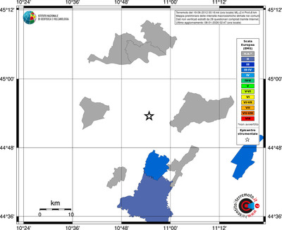 Mappa EMS - territori comuni