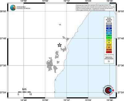 Mappa EMS - territori località