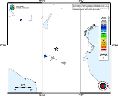 Mappa EMS - territori località