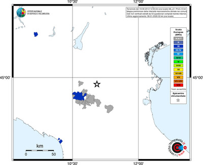 Mappa EMS - territori comuni