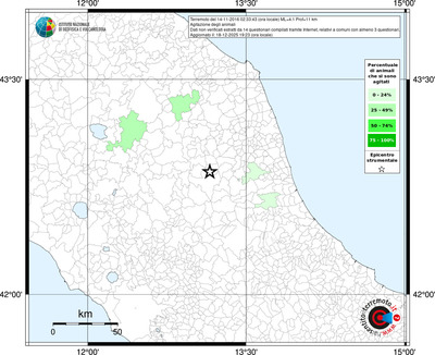 Mappa territorio comunale con almeno 3 questionari