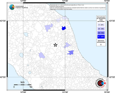 Mappa territorio comunale con almeno 3 questionari