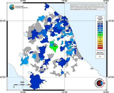 Mappa EMS - territori comuni