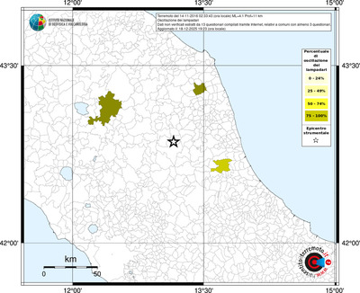 Mappa territorio comunale con almeno 3 questionari