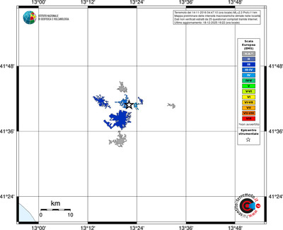 Mappa EMS - territori località