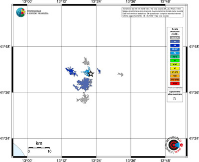 Mappa MCS - territori località