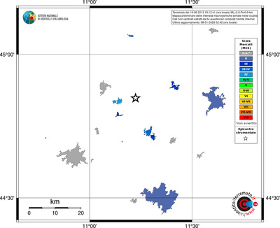 Mappa MCS - territori località