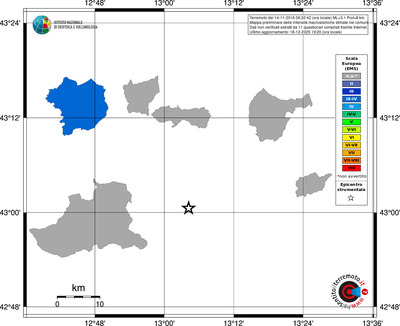 Mappa EMS - territori comuni